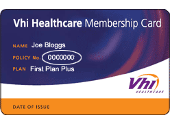 Vhi World Assistance Card with Policy Number